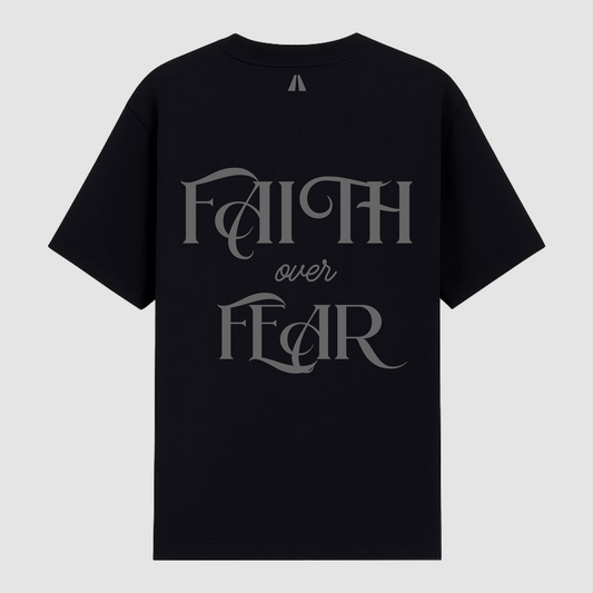 FAITH OVER FEAR TEE BLACK