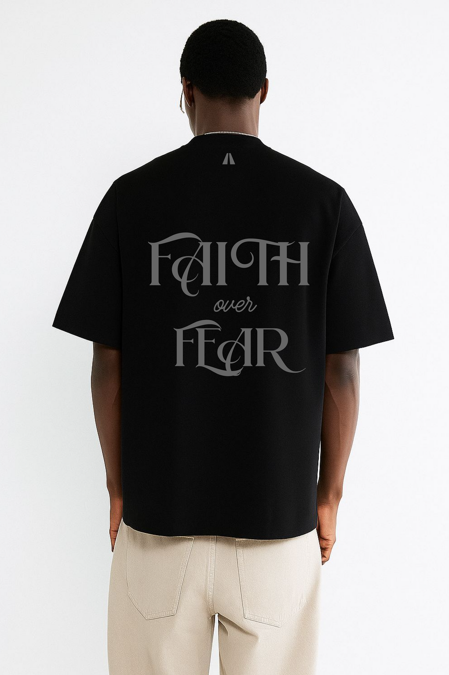 FAITH OVER FEAR TEE BLACK