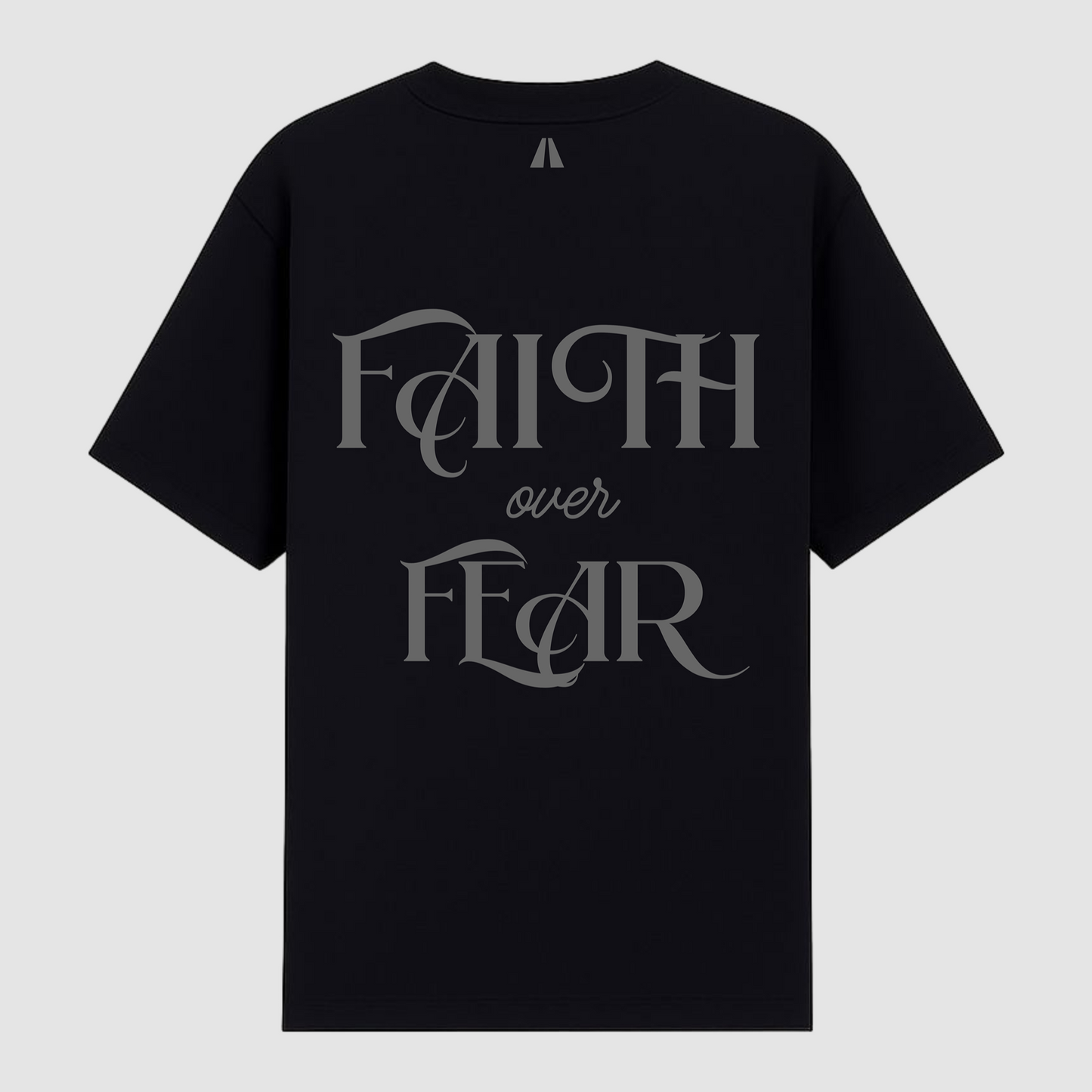 FAITH OVER FEAR TEE BLACK